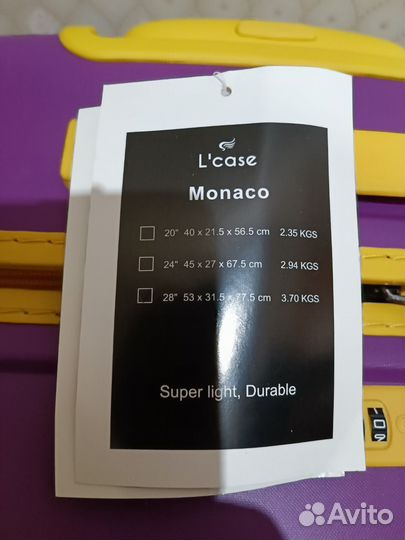 Чемодан унисекс L'Case Monaco