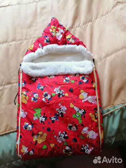 Зимний конверт в коляску новый