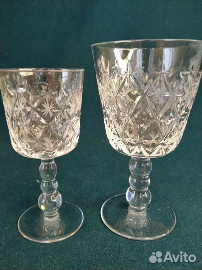 Рюмка и фужер хрусталь СССР