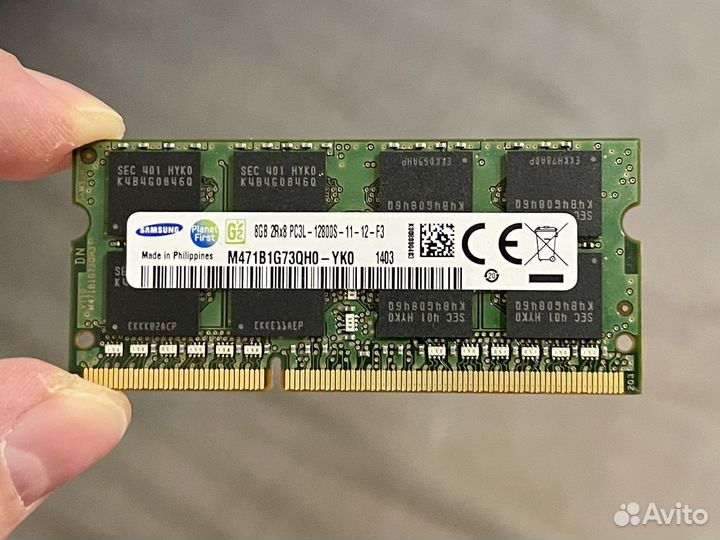 Память SO dimm ddr3l PC3L 4/8gb Samsung SKhynix