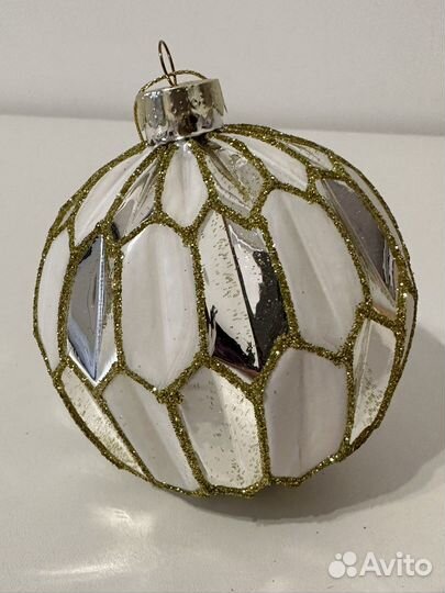 Шары на елку из стекла 8см