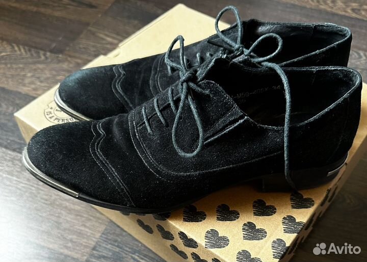 Туфли замшевые женские 36