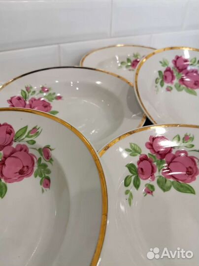 Винтажные суповые тарелки фарфор