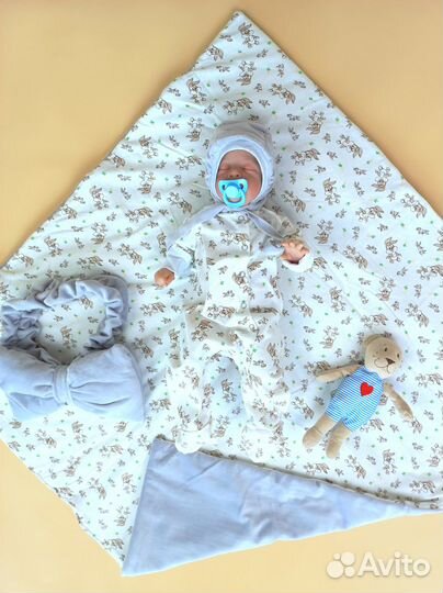 Новый комплект на выписку для новорожденных