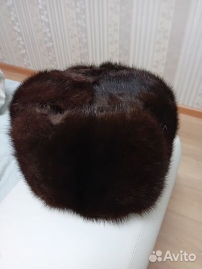 Норковая шапка мужская бу
