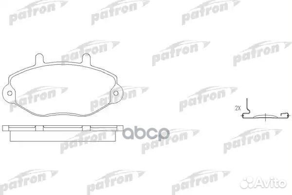 Колодки тормозные дисковые PBP701 patron