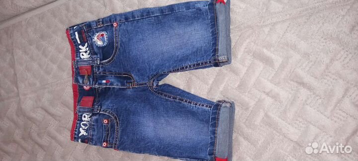 Бриджи джинсовые