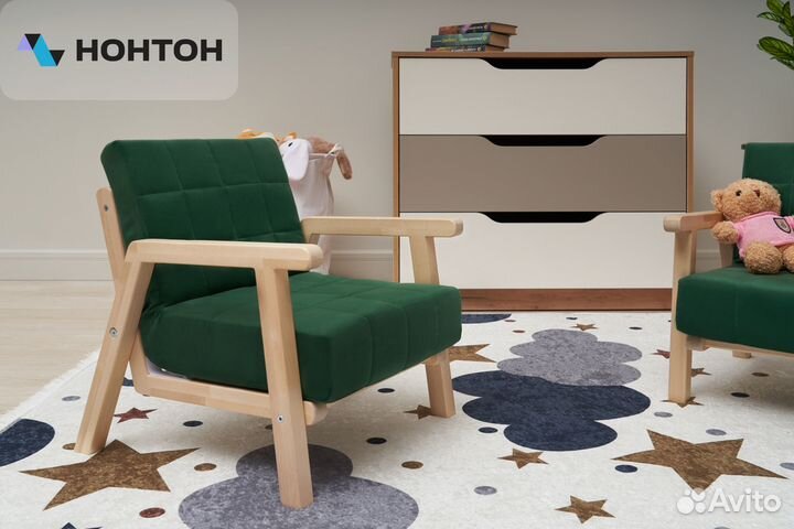 Стул детский Кроха темно-зеленый