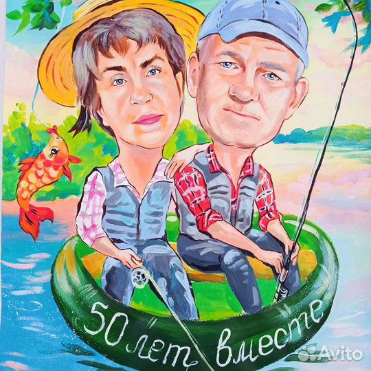 Шарж по фото подарок