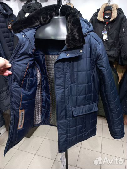 Мужская зимняя куртка с воротником