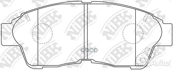 Колодки торм.пер. PN1322 NiBK