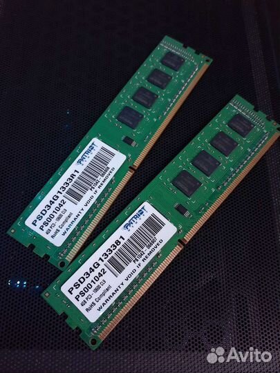 Оперативная память ddr3 4GBx2