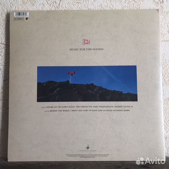 Винил Depeche Mode - Music for Masses, 2007, EU