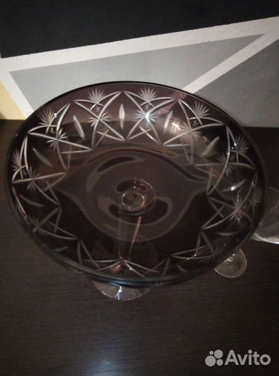 Ваза цветной хрусталь СССР