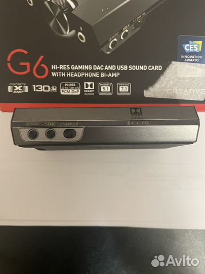 Внешняя звуковая карта Creative Sound BlasterX G6