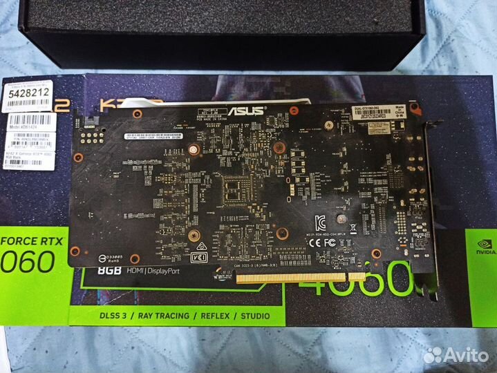 Видеокарта asus GeForce GTX 1060 6 Gb