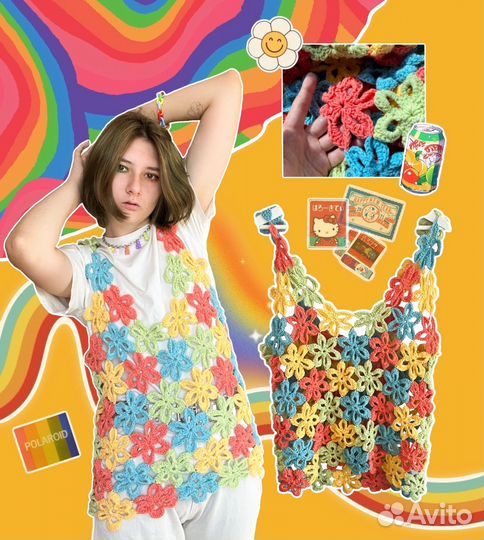 Жилетка из цветов