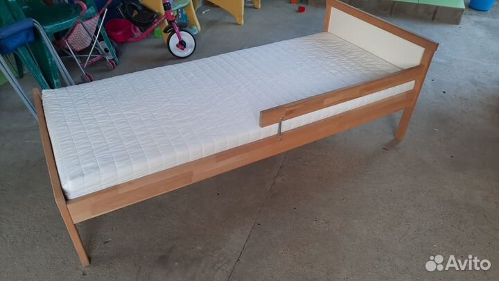 Детская кровать 165*75 IKEA sniglar с матрасом