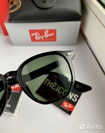 Очки ray ban hexagonal зеленые