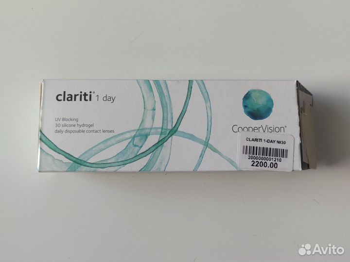 Линзы контактные однодневные clariti 1 day -4,75