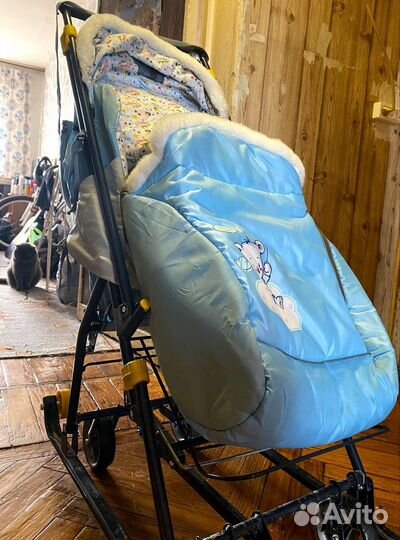 Детские санки коляска
