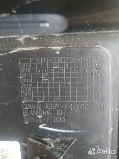 Заглушки противотуманных фар Киа Спортаж