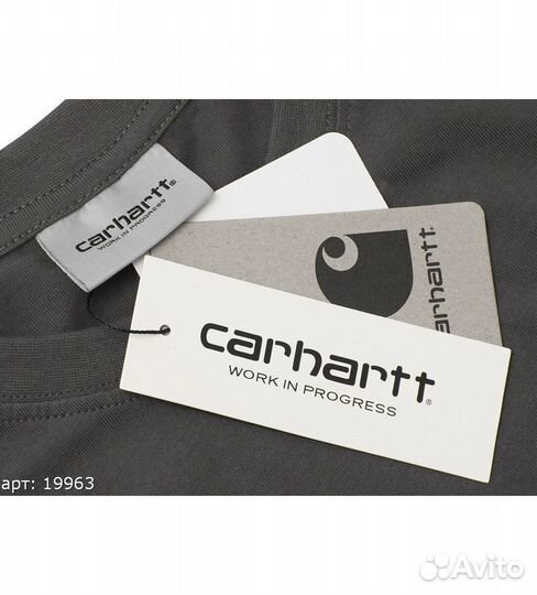 Футболка Carhartt pocket серая