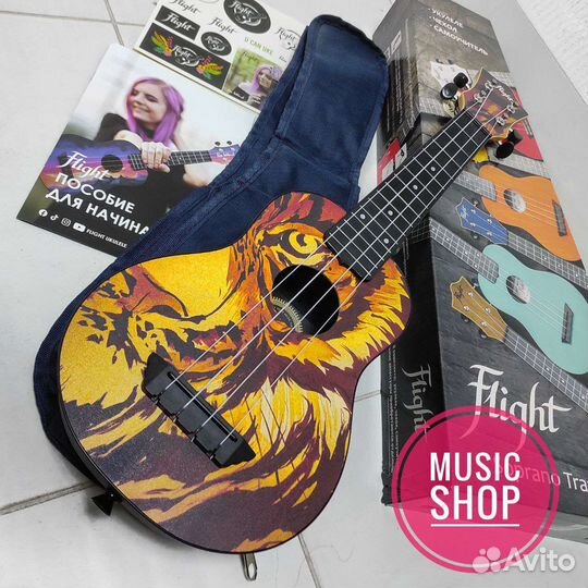 Укулеле flight сопрано новая с чехлом