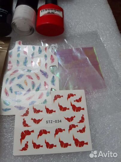 Набор для маникюра гель-лаки, топ, база,втирка