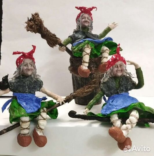 Ватные елочные игрушки новые
