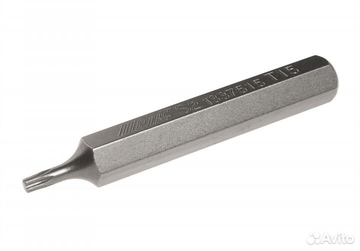 Бита torx Т15 х 75 мм, шестигранник 10мм