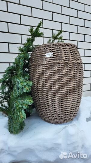 Кашпо из ротанга. Ручная работа. Плетем сами