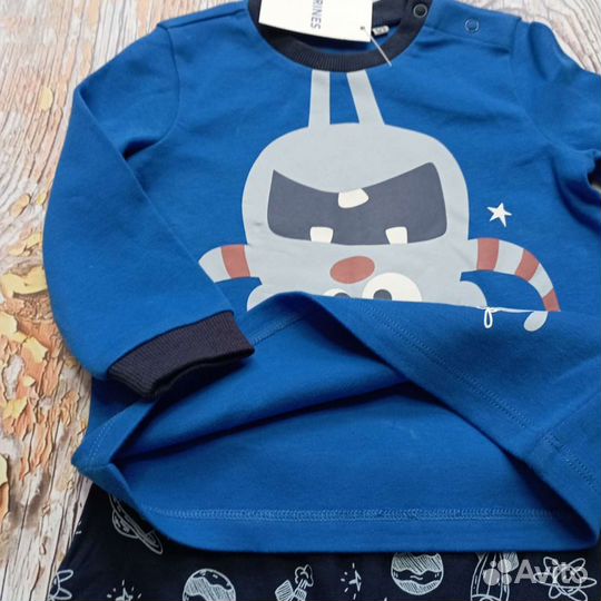 Пижама детская новая 6/9 мес