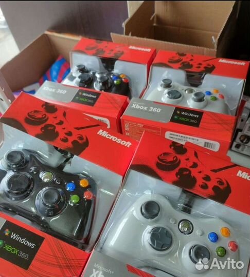 Геймпад xbox 360 проводной беспроводной