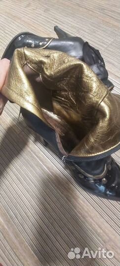 Ботильоны натуральная кожа Италия