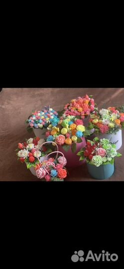 Букет цветов из мыла