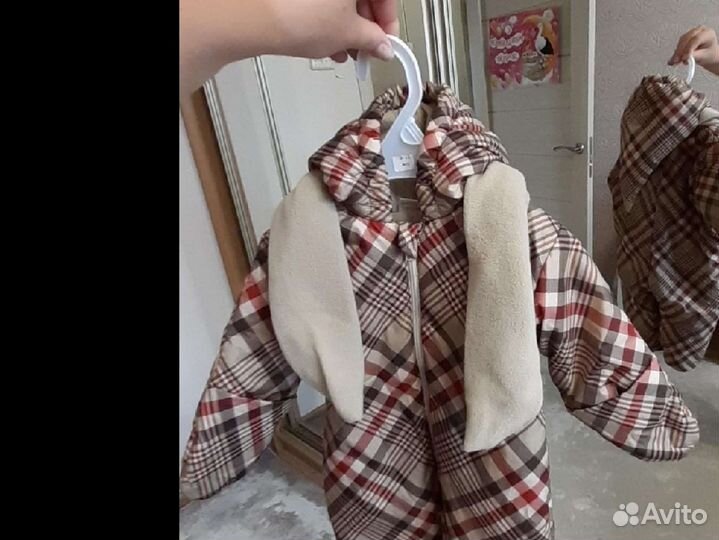 Комбинезон демисезонный 74 +шапка