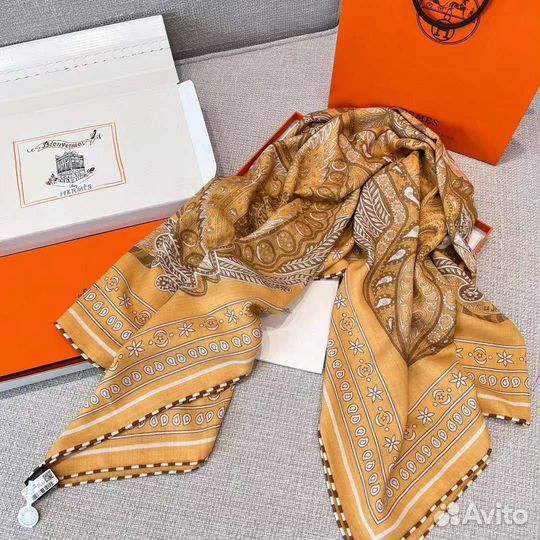 Платок hermesкашемир/шелк140/140см