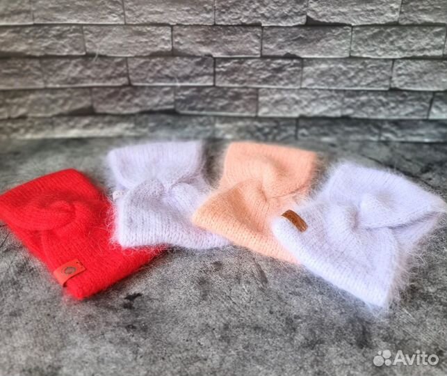 Повязка на голову из пуха норки