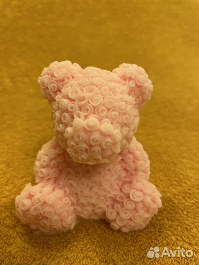 Сувенирное мыло «мишка из роз»