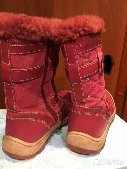 Сапоги Kapika 31 р зимние кожаные для девочки