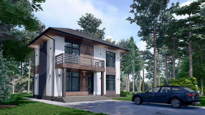 Дом 122 м² на участке 10 сот.