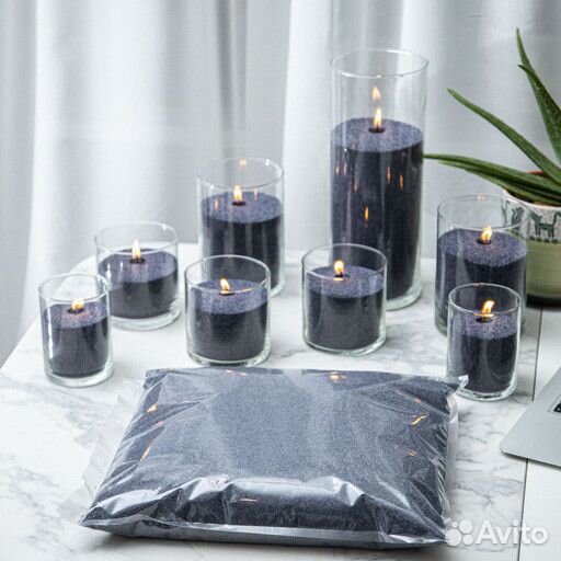 Цветные свечи насыпные Органика 3 кг. (графит)