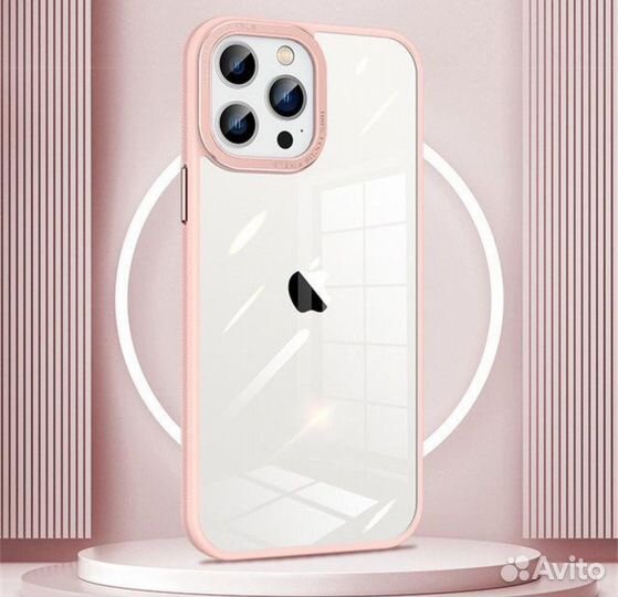 Чехол на iPhone 14 pro max, розовый