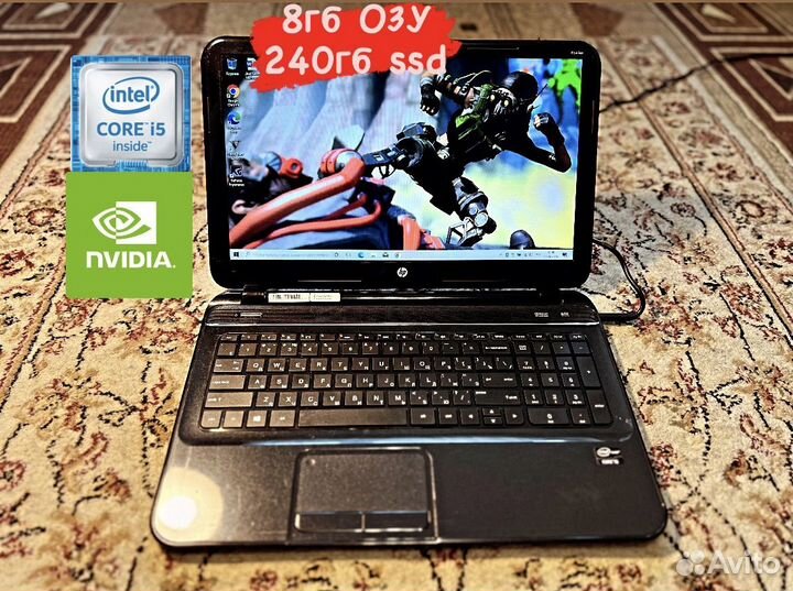 Игровой Ноутбук HP core i5/8гб/240ssd/GT 630m 2гб