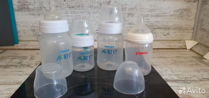 Бутылочки Avent и pigeon., ниблер, сушилка