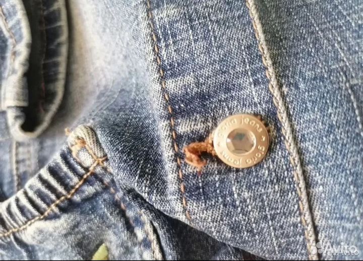 Джинсовая куртка для девочки 110 116
