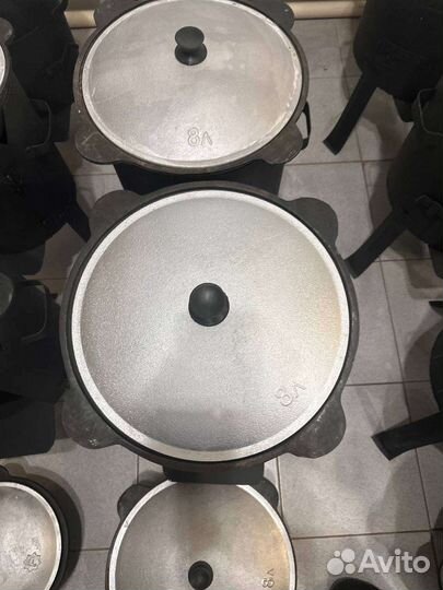 Чугунный казан на 8 л + Печь под казан