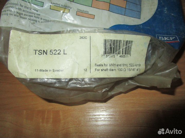 Манжетное уплотнение SKF TSN 522 L