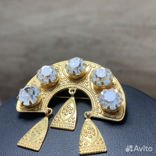 Винтажная Брошь Кокошник Сделано В СССР Ретро